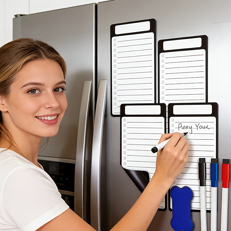 Magnetic Calendar Board - Lavagnette Magnetiche Cancellabili per Frigorifero, Lavagnette