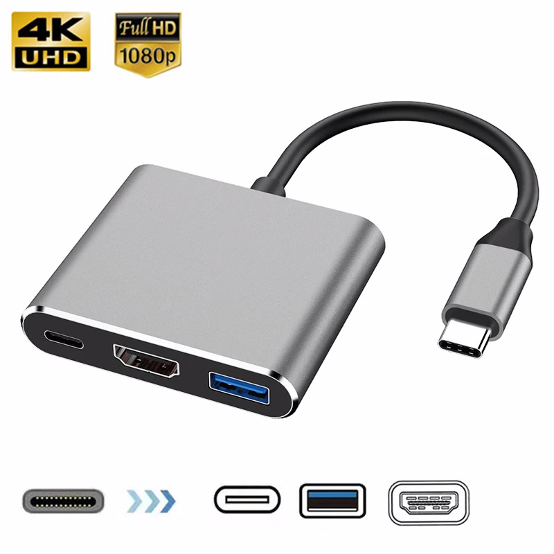 Home Office For Mac - Hub Usb-C 3 In 1 maschio