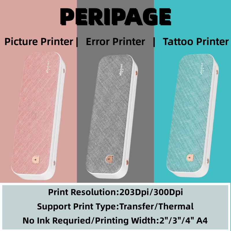 Laser Printer Home - Peripage stampante portatile A4 stampante per