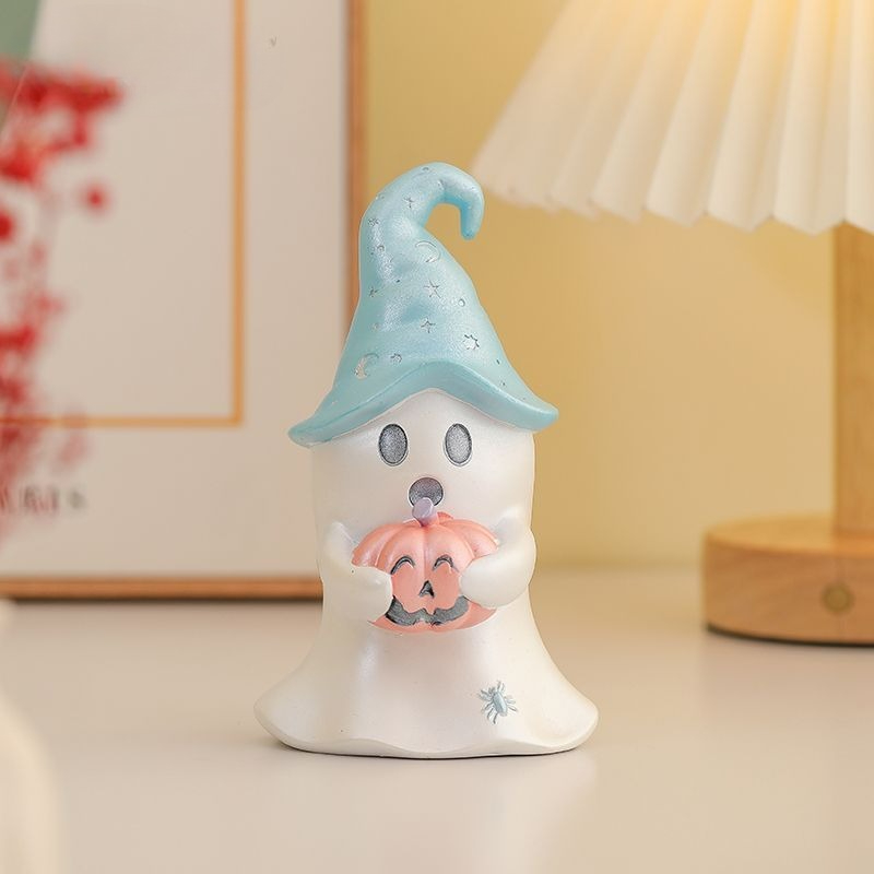 Home Office Building - Figurina di piccolo fantasma di cartone