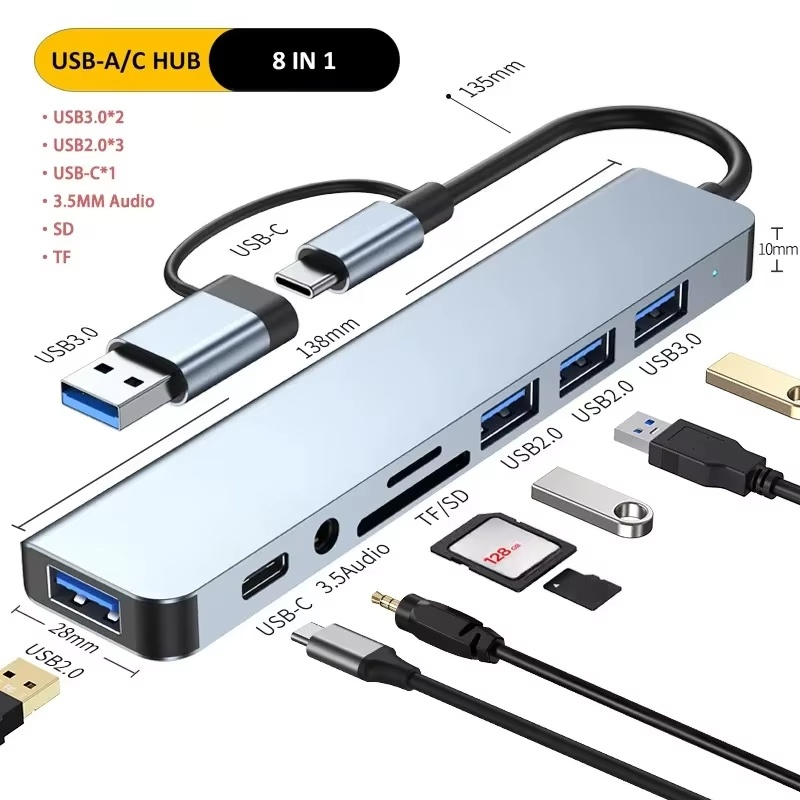 Home Office For Mac - Hub USB Type-C 8 in 1,