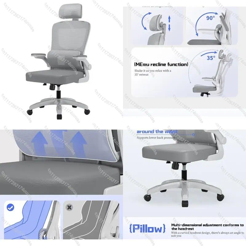 Home Office And Library - Sedia da Ufficio Moderna in Tessuto,