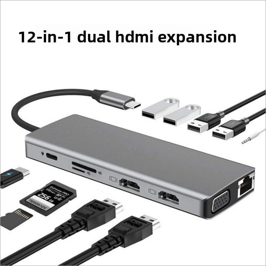 Home Office For Mac - Stazione di Docking Multiporta USB-C 12-in-1