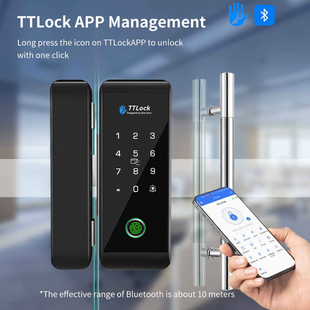 Home Office Login - TTLOCK Smart Glass lock Riconoscimento delle