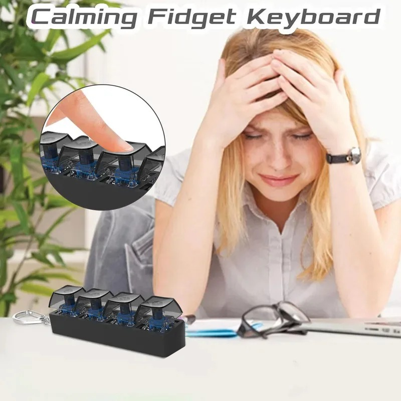 4 tasti pulsante dito giocatto - Home Office Keyboard recensione e prezzo
