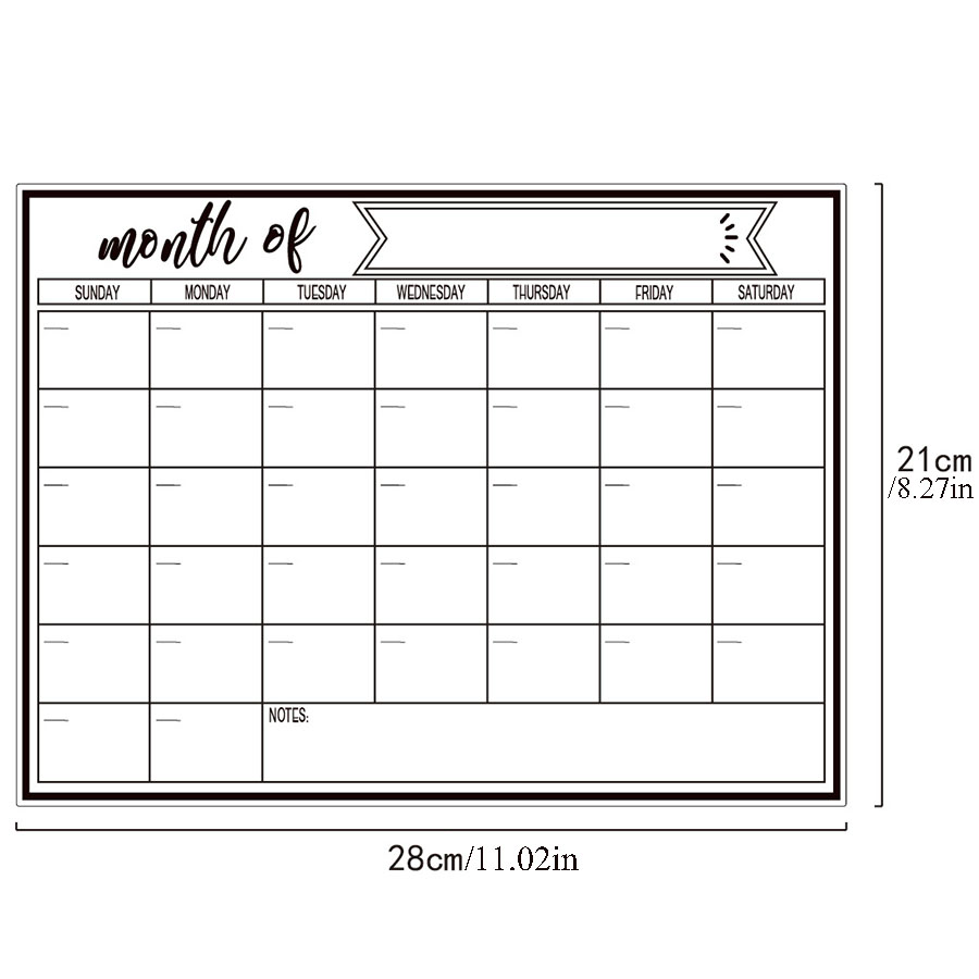 Adesivo magnetico per frigorif - Magnetic Calendar Board recensione e prezzo