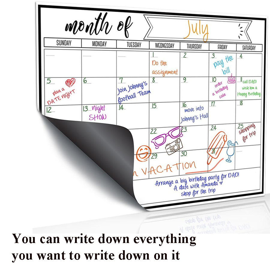 Adesivo magnetico per frigorif - Magnetic Calendar Board recensione e prezzo