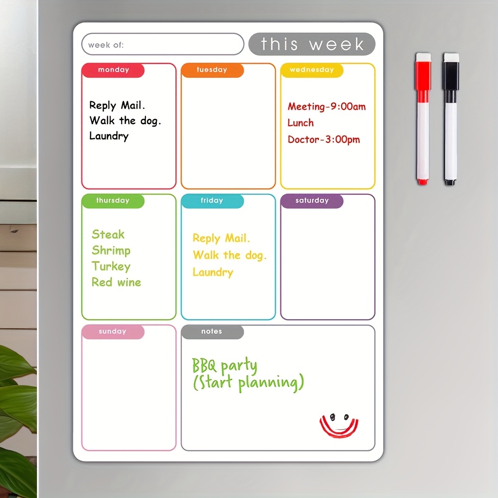 Agenda settimanale magnetica A - Magnetic Calendar Board recensione e prezzo