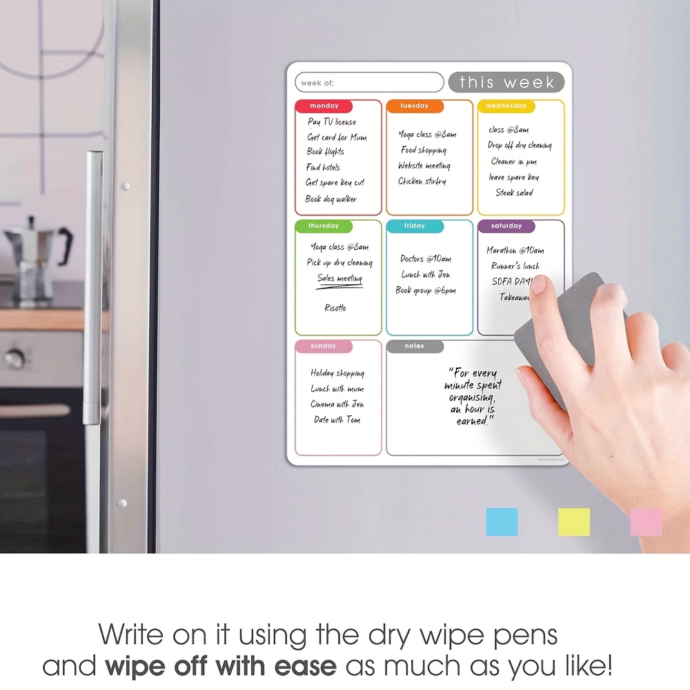 Agenda settimanale magnetica A - Magnetic Calendar Board recensione e prezzo