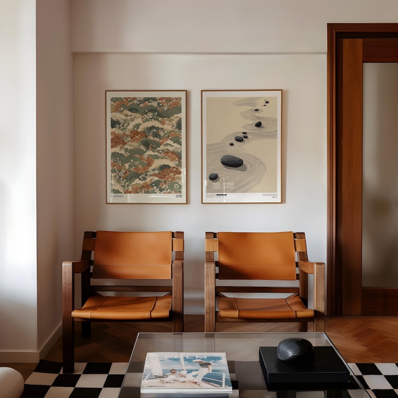 2 pezzi di poster da parete su - Home Office Japandi recensione e prezzo